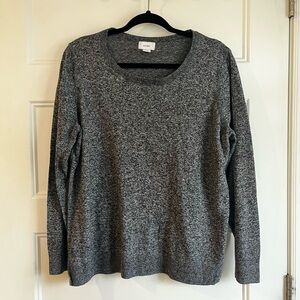 Old Navy Women’s Charcoal Grey Crew Neck Knit Sweater | XL